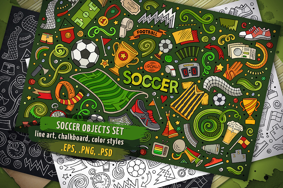 Soccer Objects & Elements Set in Objects - product preview 8