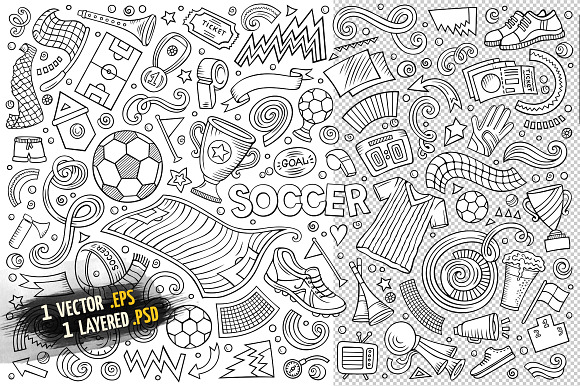Soccer Objects & Elements Set in Objects - product preview 2