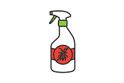 Insects repellent color icon