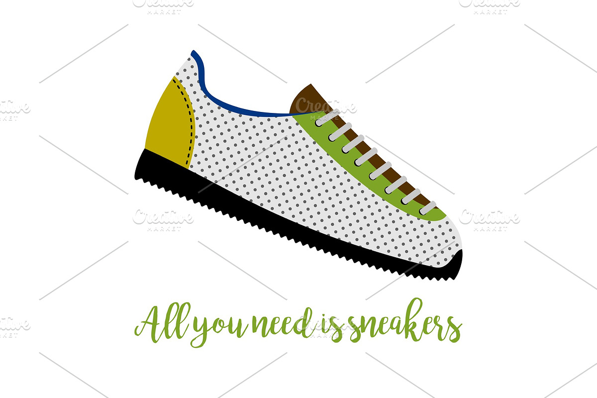 All you need is sneakers in Illustrations - product preview 8