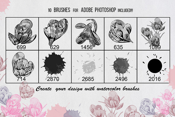 BRUSHES of First Flower! in Photoshop Brushes - product preview 2