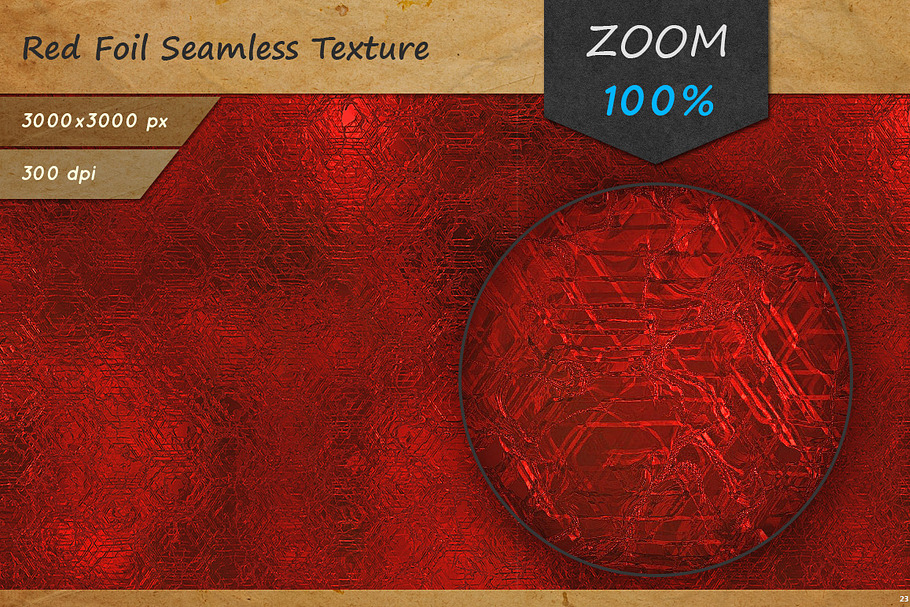 Red Foil Seamless HD Texture in Textures - product preview 8