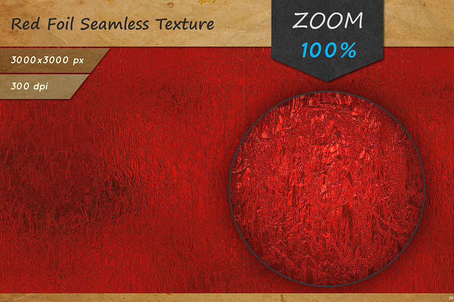 Red Foil Seamless HD Texture