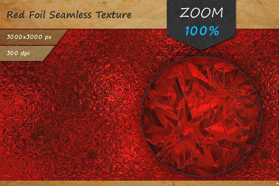 Red Foil Seamless HD Texture