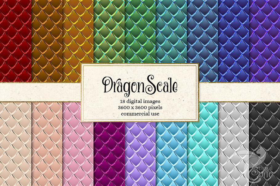 Dragon Scale Digital Paper