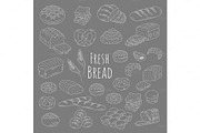Bakery fresh bread collection 