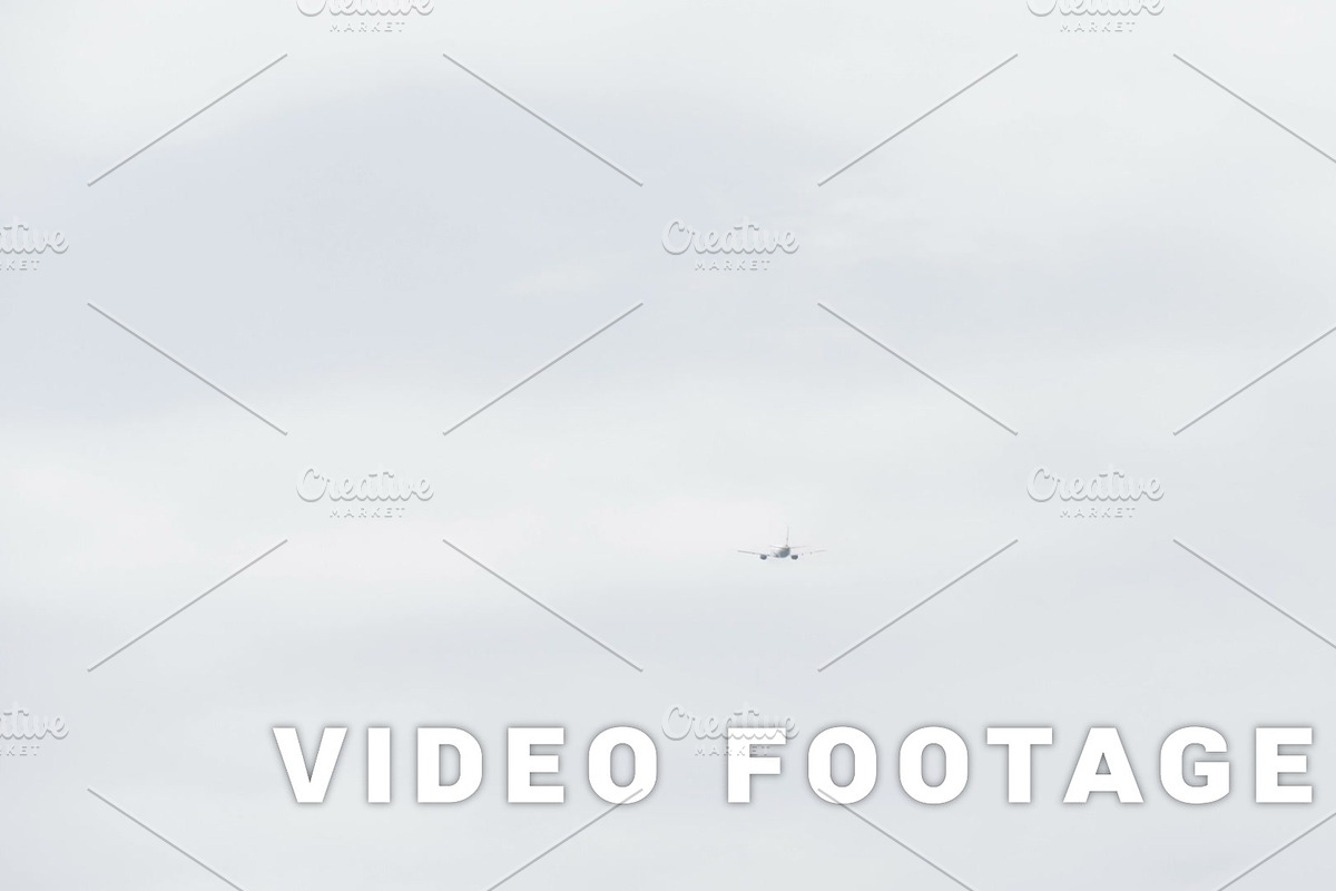 Airplane in the clouds in Graphics - product preview 8
