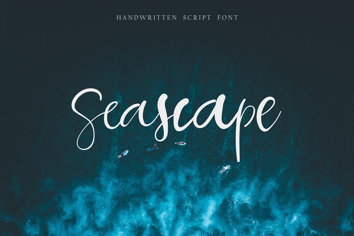 Seascape. Script Font in Script Fonts - product preview 8
