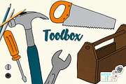 Toolbox Fathers Day Illustrations