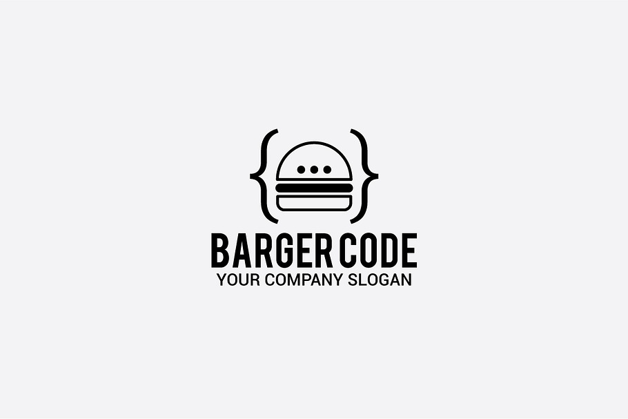 burger CODE in Logo Templates - product preview 8