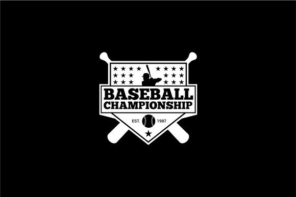 BASEBALL2 in Logo Templates - product preview 1
