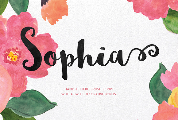 Sophia Hand-lettered in Script Fonts - product preview 4