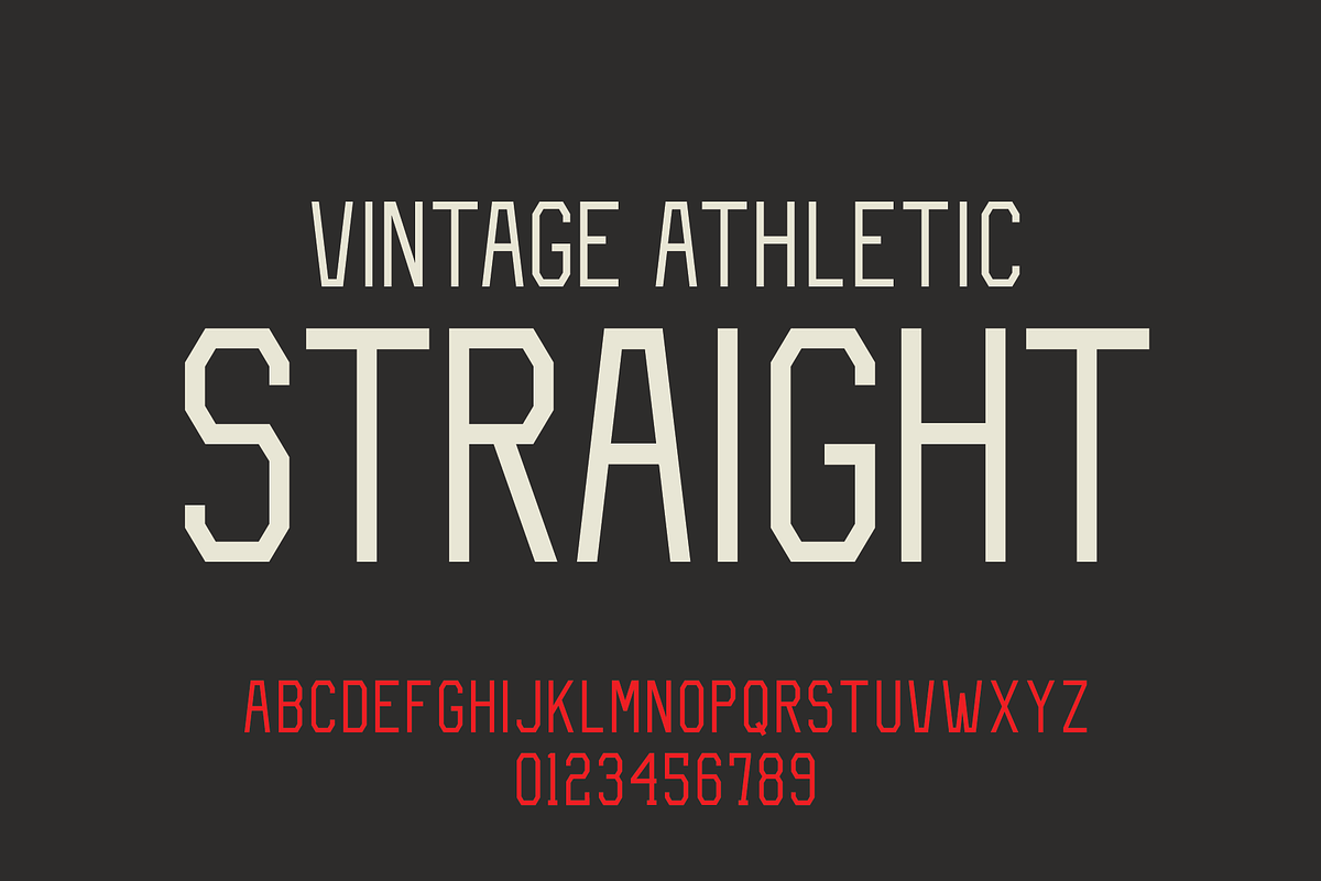 Vintage Athletic - Block Typeface in Block Fonts - product preview 8