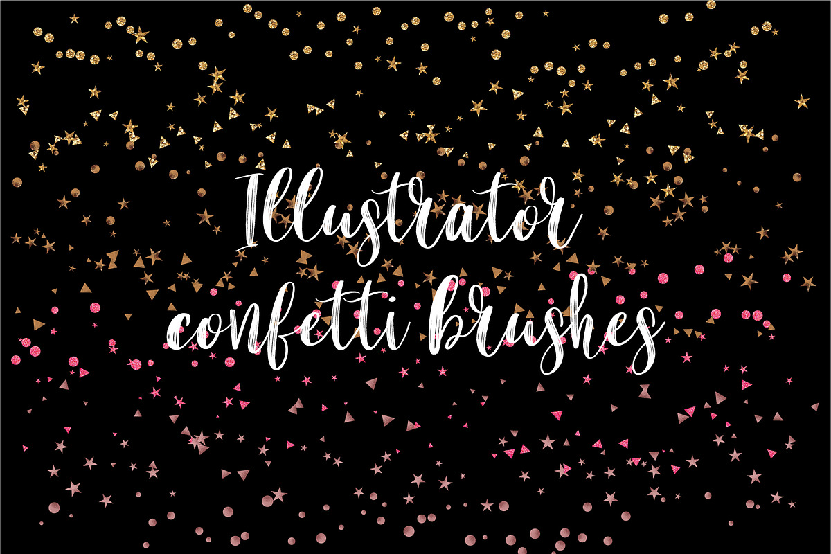Illustrator confetti brushes in Photoshop Brushes - product preview 8