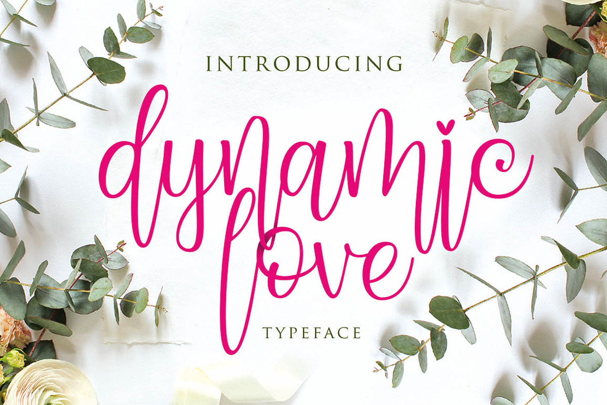 Dynamic Love Script in Script Fonts - product preview 8