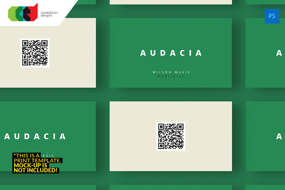 QR Minimal - Business Card 39 in Business Card Templates - product preview 8
