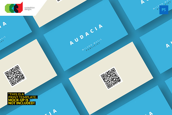 QR Minimal - Business Card 39 in Business Card Templates - product preview 2