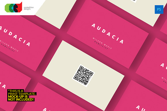QR Minimal - Business Card 39 in Business Card Templates - product preview 3