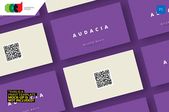 QR Minimal - Business Card 39 in Business Card Templates - product preview 4