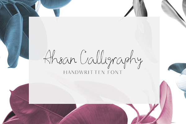 Ahsan Calligraphy Script Font