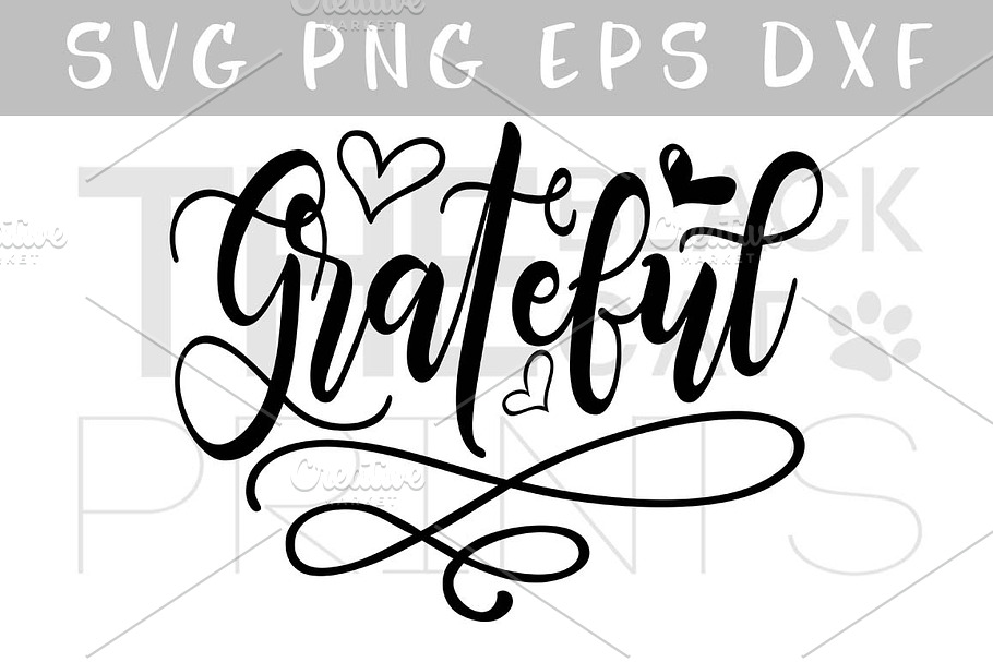 Grateful SVG DXF PNG EPS in Illustrations - product preview 8