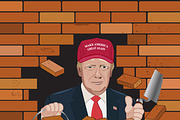 Donal Trump, wall, immigration