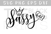 Sassy AF SVG DXF PNG EPS