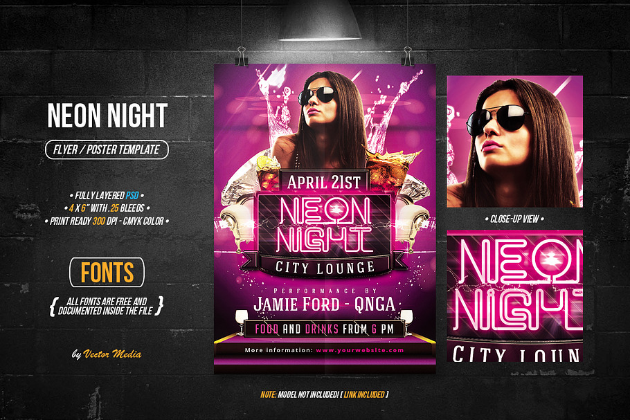 Neon Night - Flyer in Flyer Templates - product preview 8