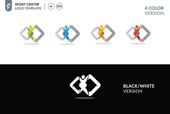 Sport Center Logo in Logo Templates - product preview 3