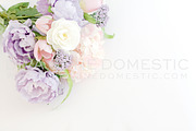 Styled Photo - Pastel Flowers Mockup