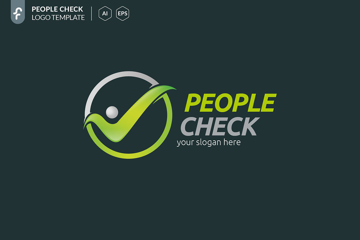 People Check Logo in Logo Templates - product preview 8