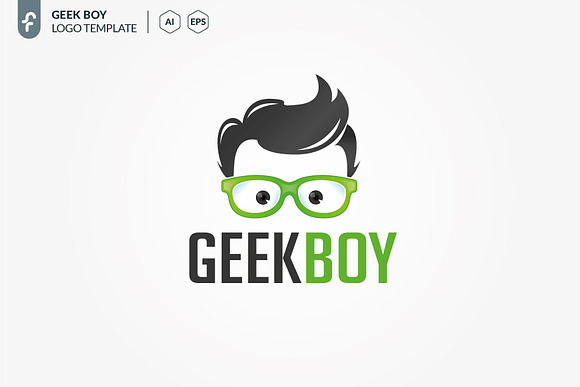 Geek Boy Logo in Logo Templates - product preview 1