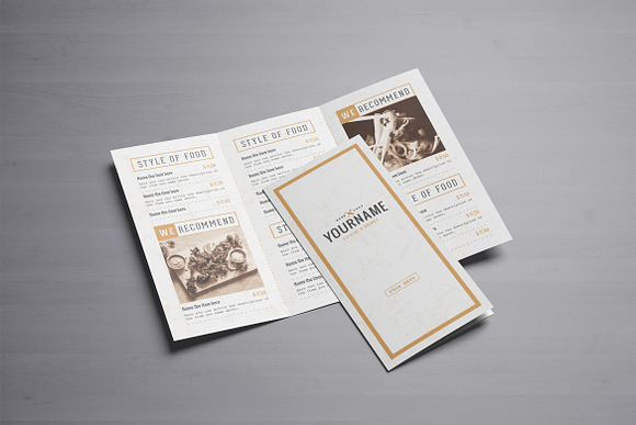 Classy Food Menu 8 Template in Brochure Templates - product preview 4