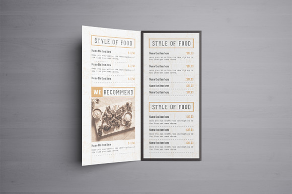 Classy Food Menu 8 Template in Brochure Templates - product preview 8