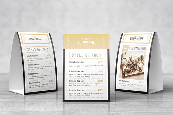 Classy Food Menu 8 Template in Brochure Templates - product preview 10