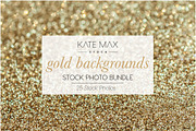 Gold Backgrounds Stock Photo Bundle 