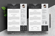 Modern Resume Template 4 Pages
