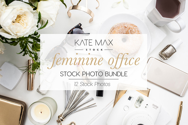 Feminine Office Stock Photo Bundle 