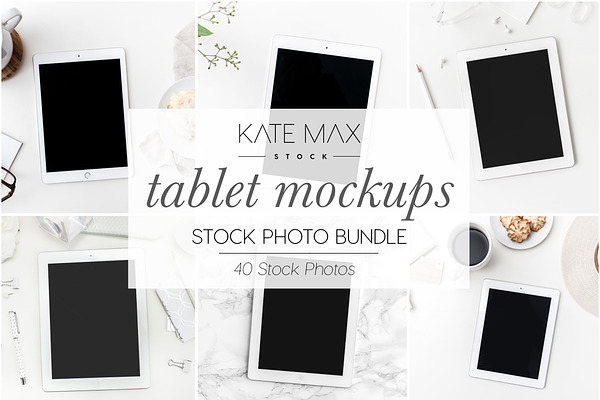 Simple Tablet Stock Photo Bundle