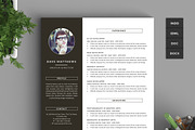 Hipster Resume/CV with Cover Letter