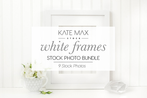 White Frames Stock Photo Bundle