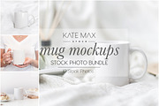 White Mug Stock Photo Bundle 