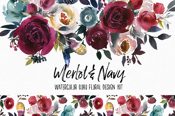 Watercolor Floral Bundle-95% off in Illustrations - product preview 4