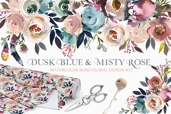 Watercolor Floral Bundle-95% off in Illustrations - product preview 8