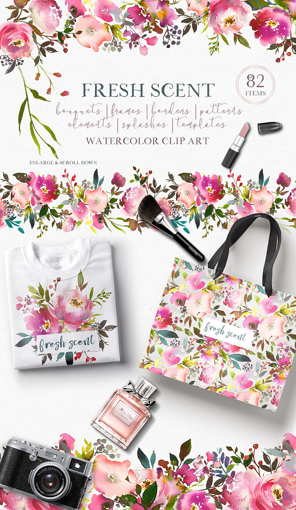 Watercolor Floral Bundle-95% off in Illustrations - product preview 20