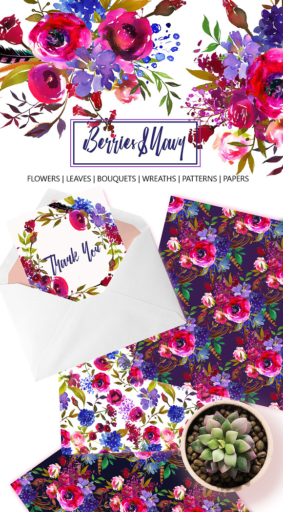Watercolor Floral Bundle-95% off in Illustrations - product preview 22