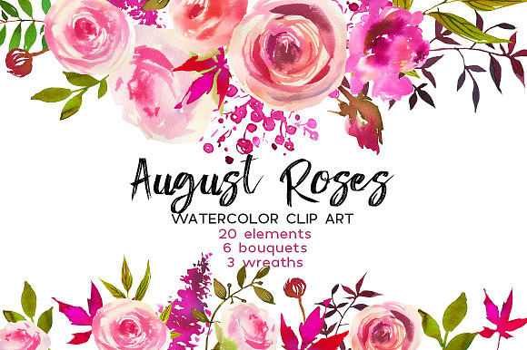 Watercolor Floral Bundle-95% off in Illustrations - product preview 27