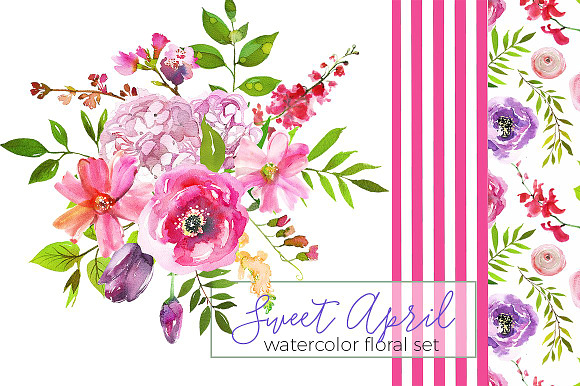 Watercolor Floral Bundle-95% off in Illustrations - product preview 31