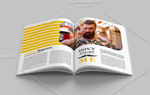 Fashion Magazine Template in Magazine Templates - product preview 4