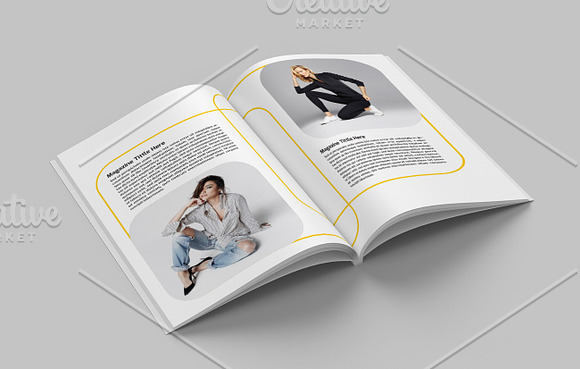 Fashion Magazine Template in Magazine Templates - product preview 6